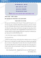 Đề thi học kì 2 Văn 7 Cánh diều - Đề số 1